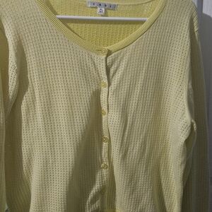 CAbi Lemon Knit Cardigan